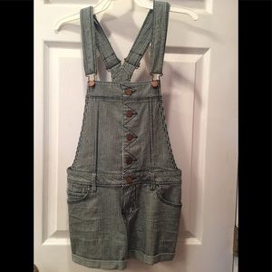 American Rag Pin Stripe Overalls